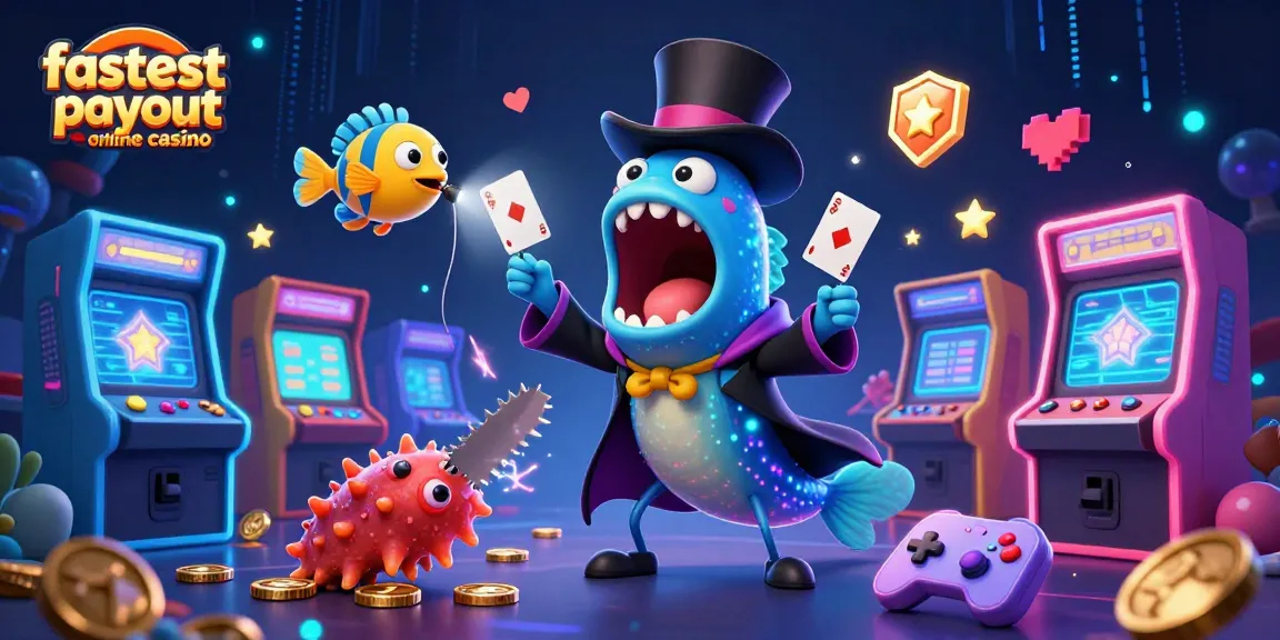 Watch a magical scene of a bioluminescent eel performing tricks at the fastest payout online casino.